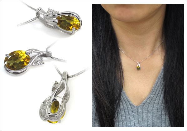 オーバル ネックレス