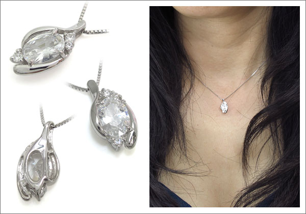 オーバル ネックレス