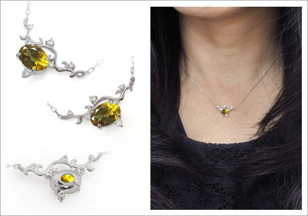 オーバル ネックレス