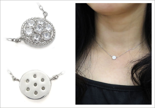 誕生石 パヴェ ネックレス