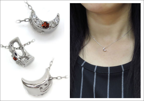 三日月モチーフ ネックレス