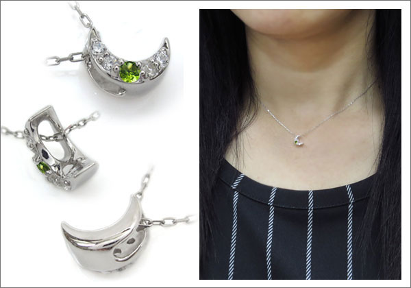 三日月モチーフ ネックレス