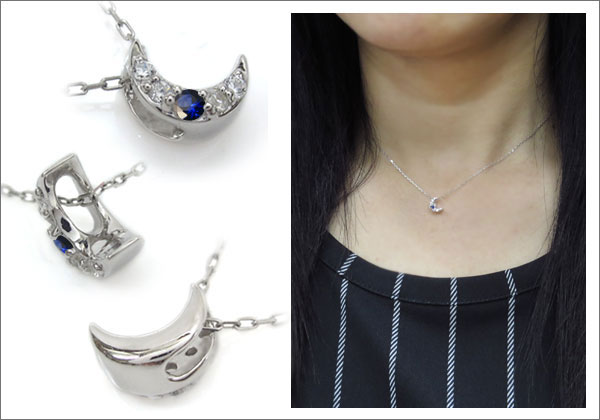 三日月モチーフ ネックレス