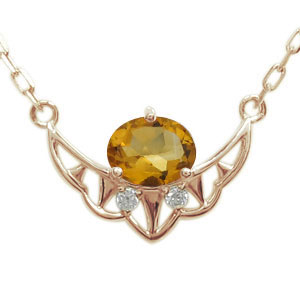 シトリン ネックレス