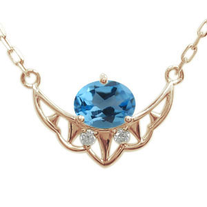 ブルートパーズ ネックレス