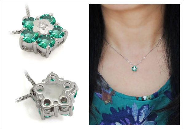 フラワーモチーフ　ネックレス