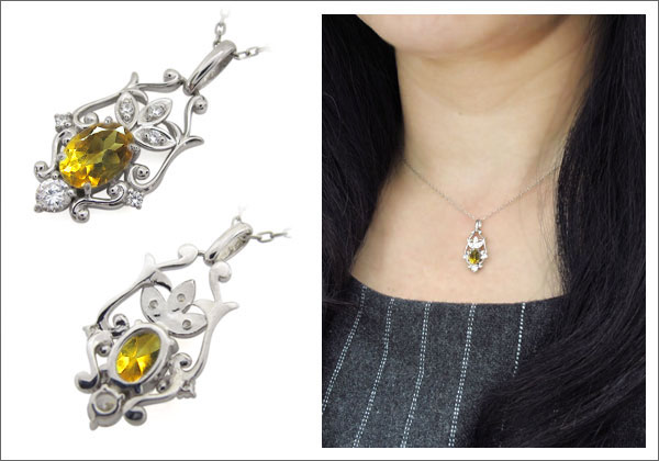 オーバル ネックレス