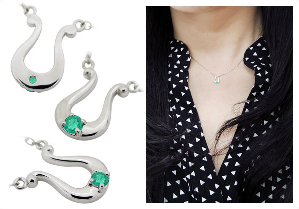 ハープ 馬蹄 ペンダント