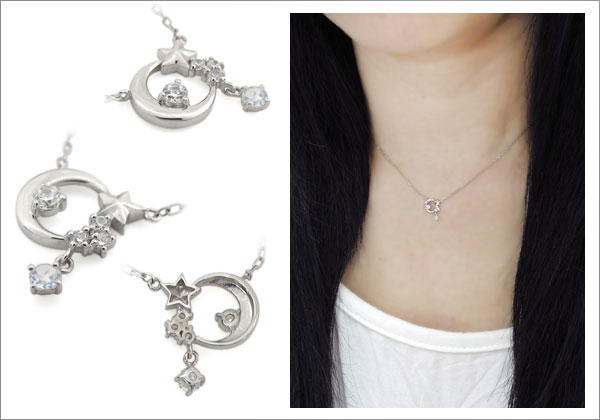 月 星 ペンダント