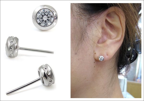 シンプル,ダイヤモンド,ピアス