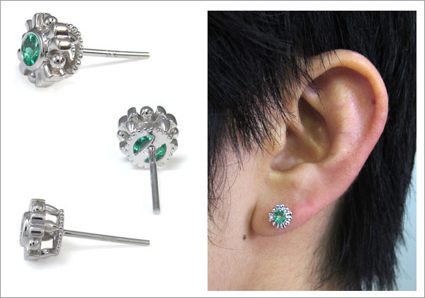 クロス ピアス シンプル