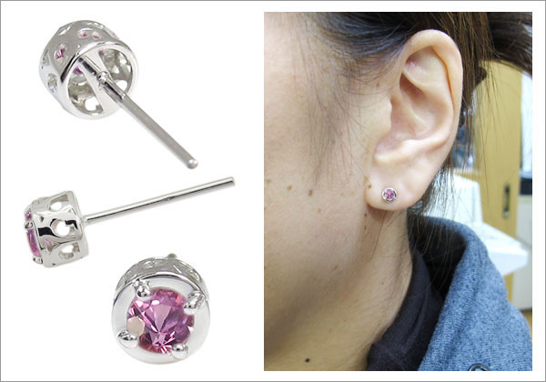 シンプルピアス 唐草 アラベスク