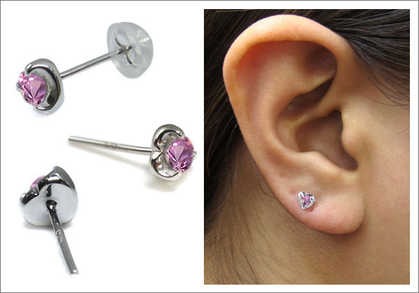 ハート シンプル ピアス