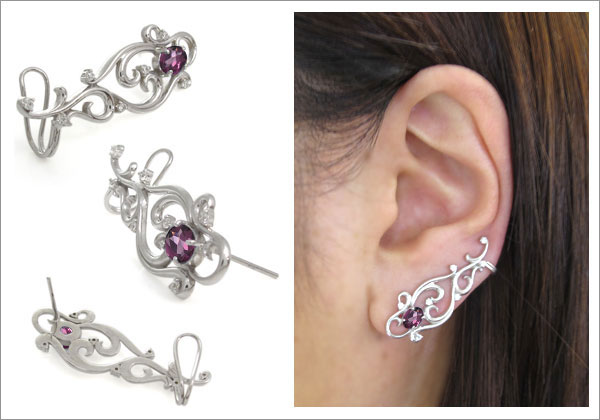 イヤーカフ 唐草