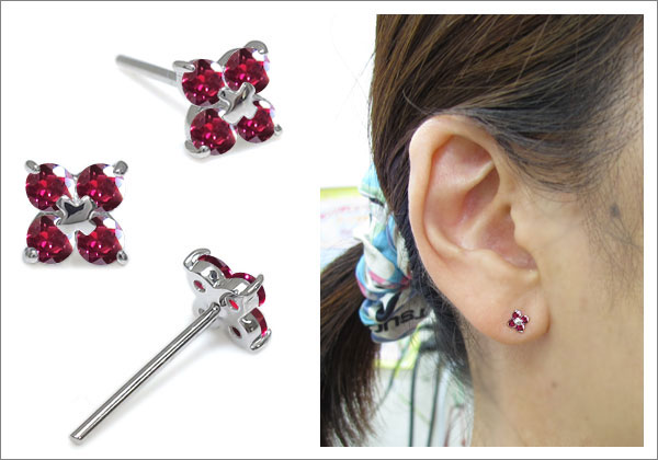 誕生石ピアス