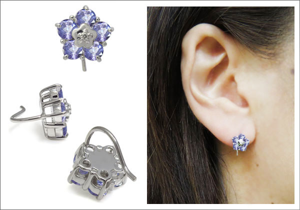 フラワーピアス