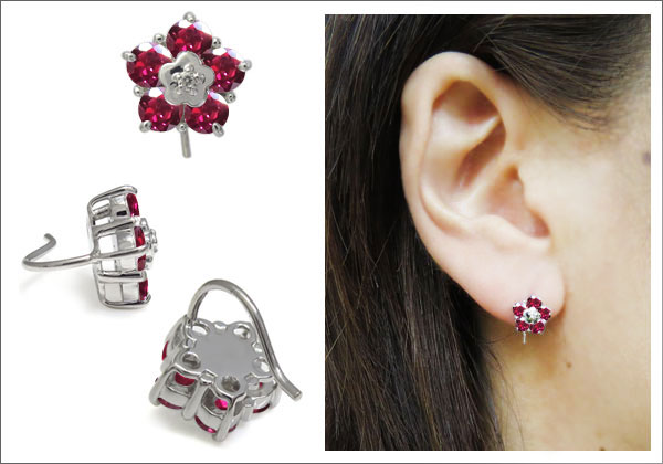 フラワーピアス