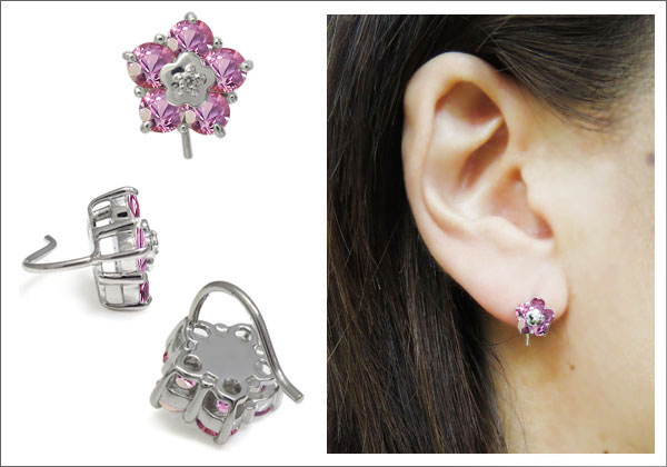 フラワーピアス