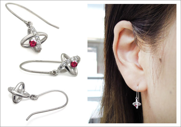 誕生石ピアス