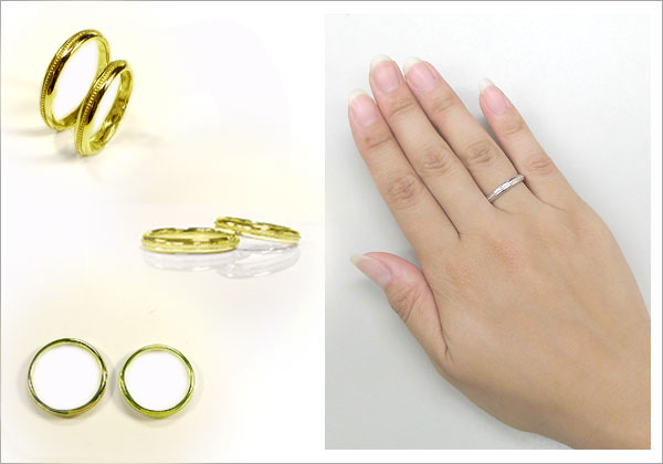 結婚指輪・k18ゴールド・ペアリング・マリッジリング・pt900