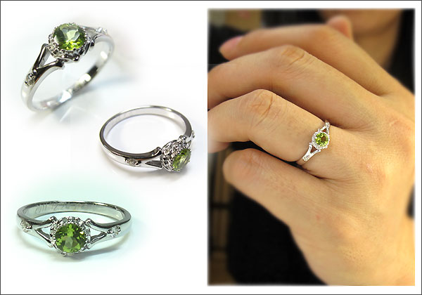 ペリドット リング 上品