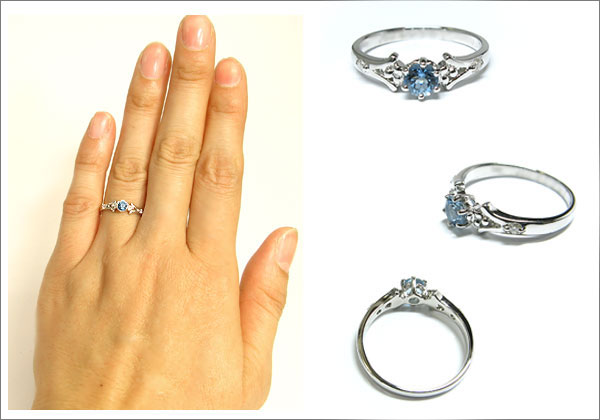 婚約指輪・18金・リング・サンタマリア・エンゲージリング