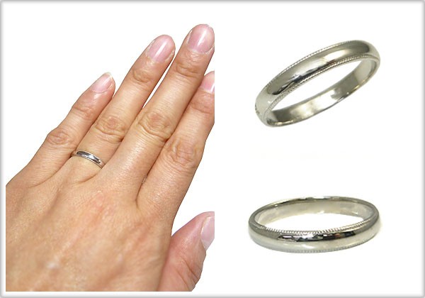 K10ゴールド・ペアリング・結婚指輪・マリッジリング・甲丸