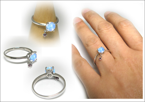 誕生石 チャーム リング 指輪