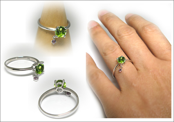 大粒 指輪 チャーム