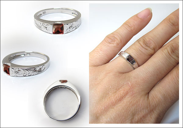 ロードライトガーネット・リング・大粒