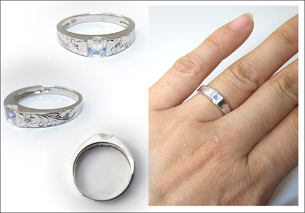 ロイヤルブルームーンストーン・リング・大粒