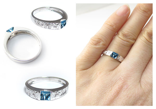 ブルートパーズ・リング・大粒