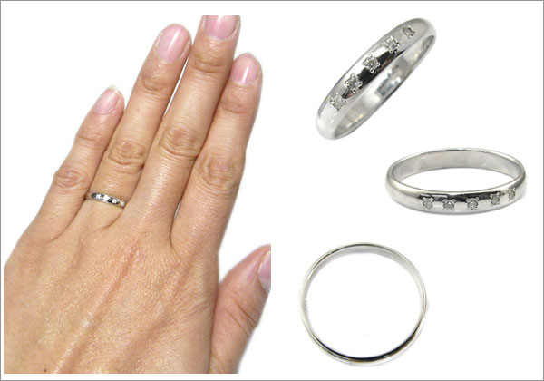 K10ゴールド・ペアリング・結婚指輪・マリッジリング・甲丸