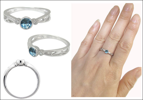 ブルートパーズ リング