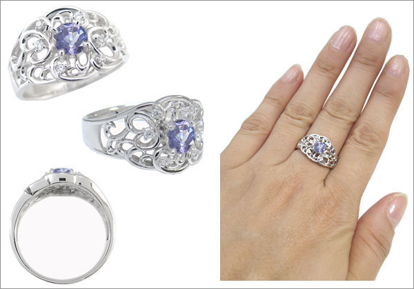 タンザナイト　リング