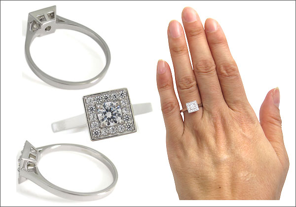 プラチナ,ダイヤモンド,リング