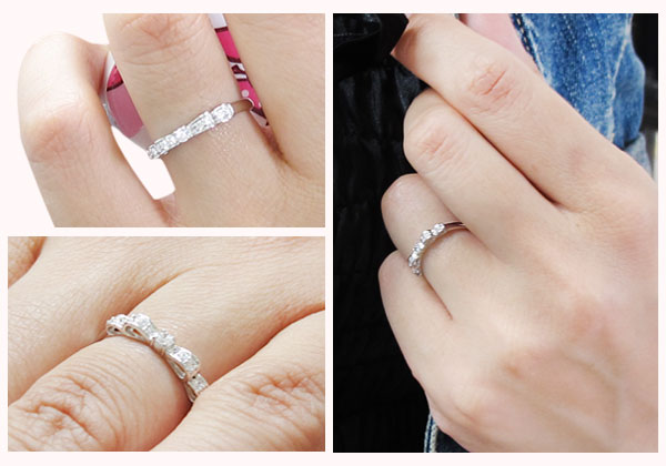 ダイヤモンド,リボン,指輪