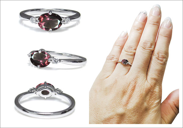 シンプル オーバル リング