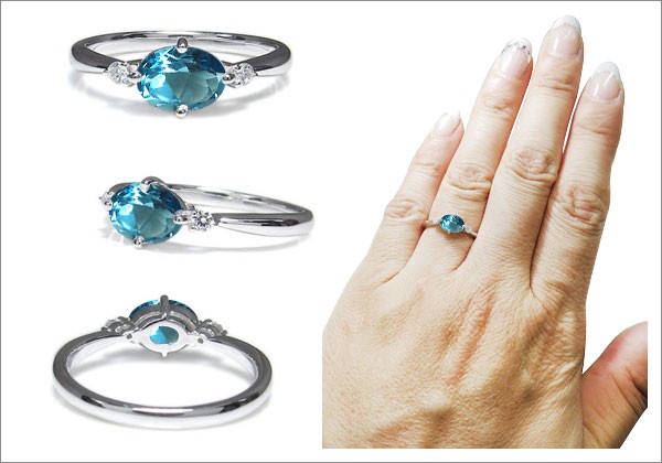 シンプル オーバル リング