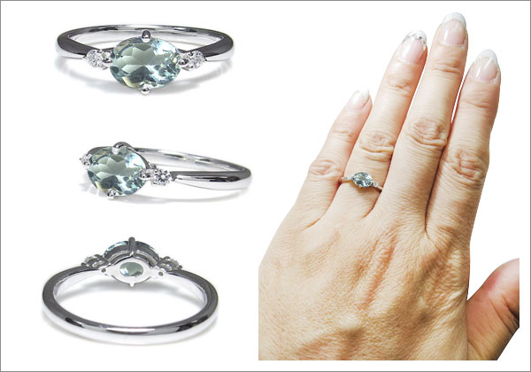 シンプル オーバル リング