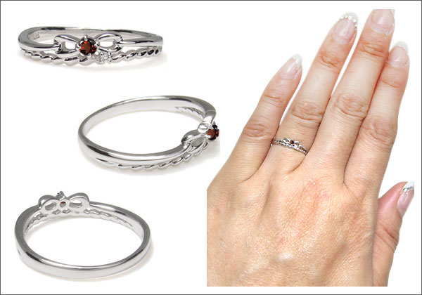 リボン 縄 指輪