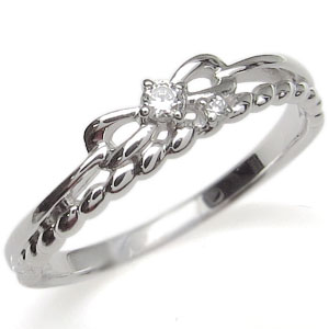 ダイヤ指輪 リボン