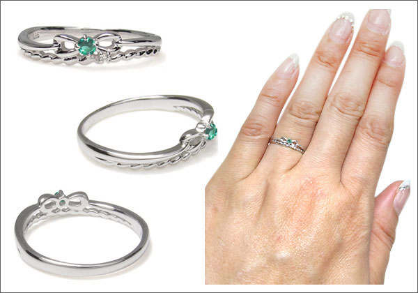 リボン 縄 指輪