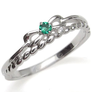 ダイヤ指輪 リボン