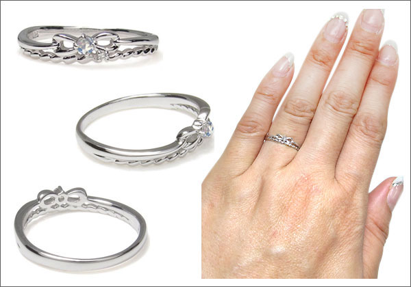 リボン 縄 指輪