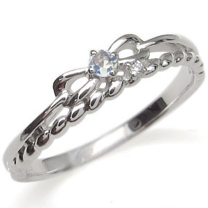 ダイヤ指輪 リボン