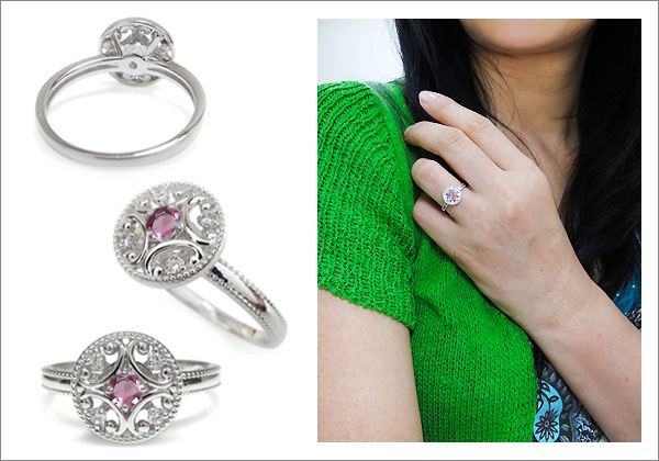 アンティーク リング　プラチナ