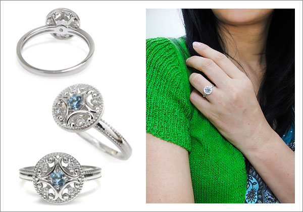 アンティーク リング　プラチナ