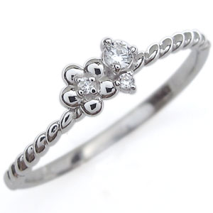 ホワイトゴールド リング