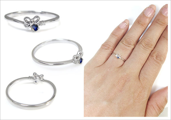 りぼん シンプル 指輪